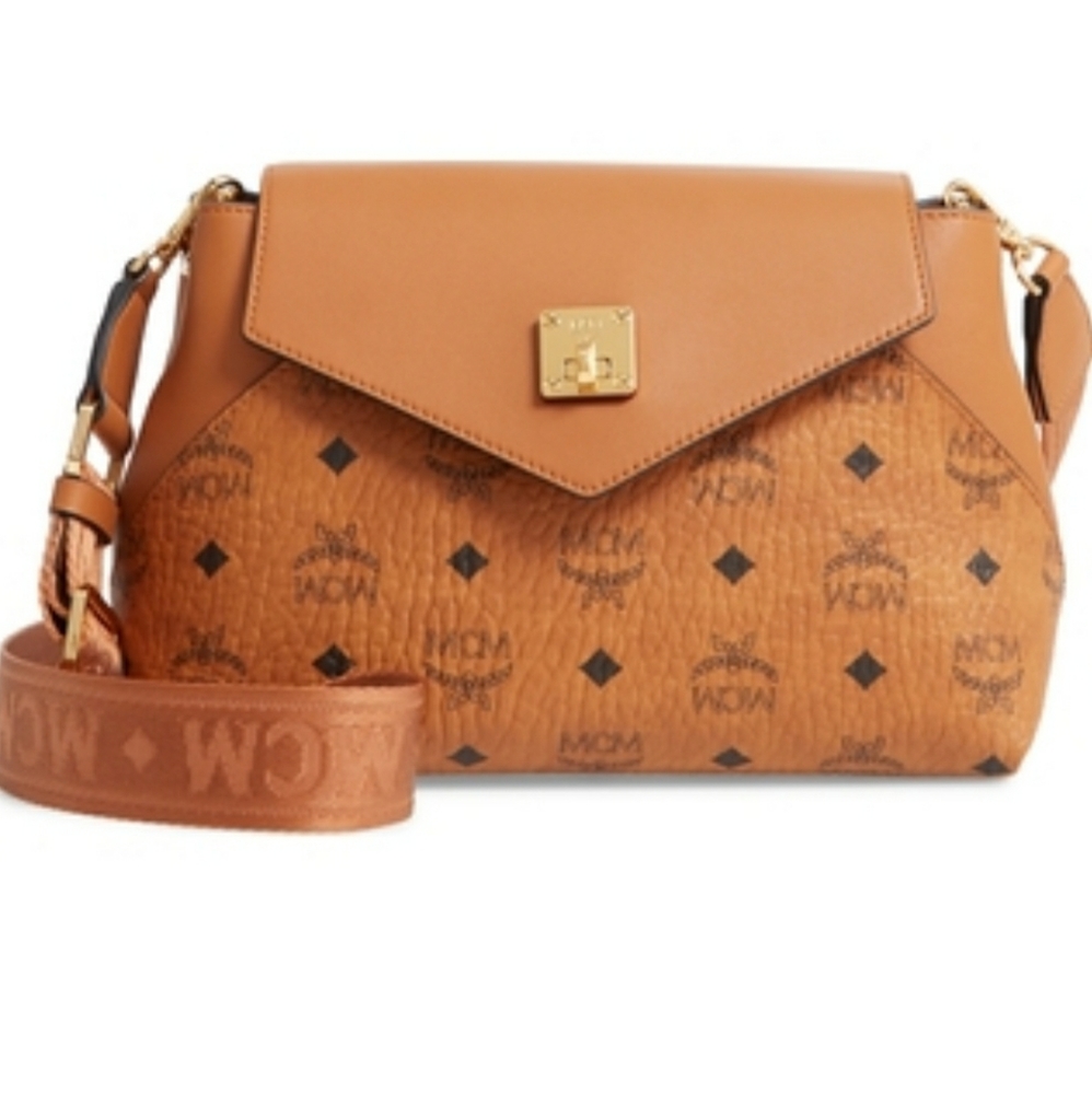 Mcm Cognac Crossbody Bag